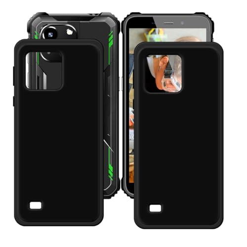 2 Pack Black Cover for Oukitel WP32, Flexible Silicone Slim fit Soft TPU Shell Cute Back Case Rubber Protective Case for Oukitel WP32 (5,93")