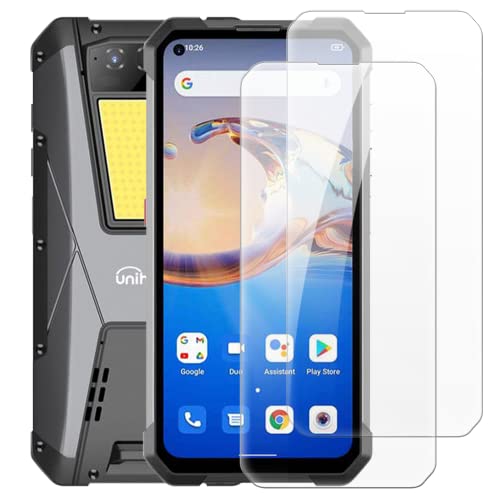 (2 Pack) for Unihertz Tank Tempered Glass Protective for Unihertz Tank 6.81 inch Screen Protector Smart Phone Cover Film (Transparent)