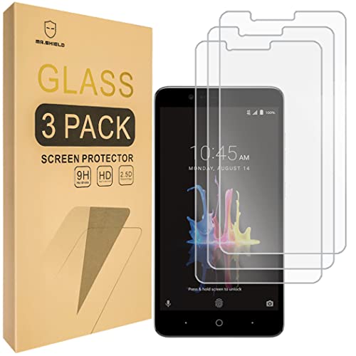 [3-PACK]-Mr.Shield Designed For ZTE Blade Z Max [Tempered Glass] Screen Protector