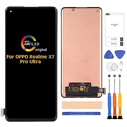 A-MIND for Oppo Realme X7 Pro Ultra RMX3115 Screen Replacement Original Touch Digitizer LCD Display Full Assembly Repair Kits,with Tools