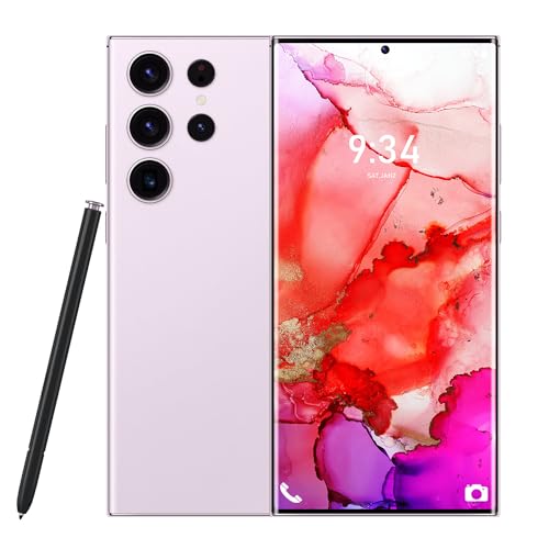 A SLICE RED I23 Ultra Unlocked Cell Phone,Long Battery Life 6.82" HD Screen Unlocked Phones,Android13 6+256GB Smartphone with 128G Memory Card,Fingerprint Lock/Face ID/GPS (Purple)