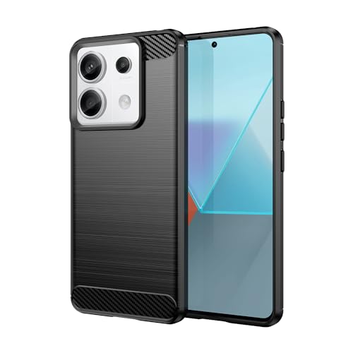 Aikcks for xiaomi Redmi Note 13 Pro Phone case, Shockproof, Scratch Resistant Carbon Fiber Jacket, Soft TPU, for Redmi Note 13 Pro case (Black)