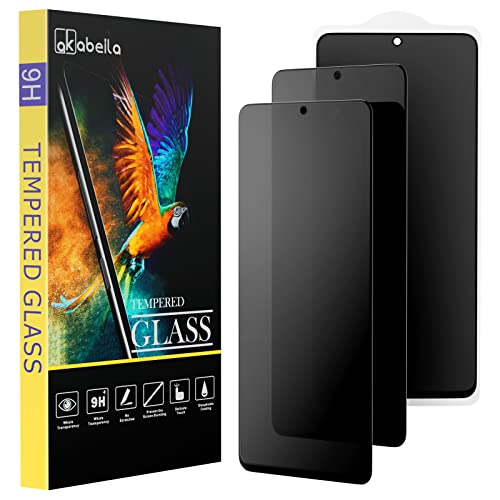 AKABEILA [3 Pack Privacy Screen Protector for Realme C55 Privacy Glass Full Coverage Anti Spy Tempered Glass Protective Film Black