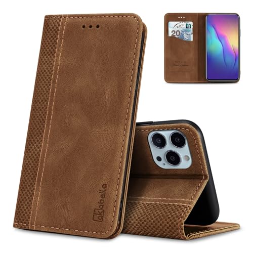 AKABEILA Mobile Phone Case for Huawei nova 11 SE 4G Case Protective PU Leather Flip Case Stand Wallet Folding Case Bag Case with [Card Slot] [Stand Function] [Magnetic] Light Brown