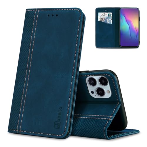 AKABEILA Mobile Phone Case for Infinix Hot 40 4G/Hot 40 Pro 4G Case Protective PU Leather Flip Case Stand Wallet Folding Case Bag Case with [Card Slot] [Stand Function] [Magnetic] Blue