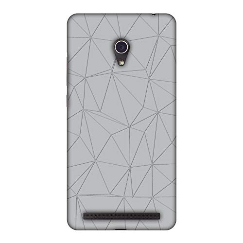 AMZER Designer Slim Snap on Hard Case for ASUS Zenfone 6 A600CG, HD Color, Ultra Light Back Case - Carbon Fiber Redux Stone Gray 13