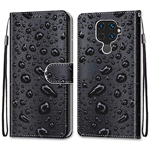 anzeal Huawei Mate 30 Lite Painted Wallet Case, [Wrist Strap] [Card Slots] PU Leather Painted Pattern Wallet Protection Case Magnetic Stand Flip Case Cover for Huawei Nova 5i Pro Style-14