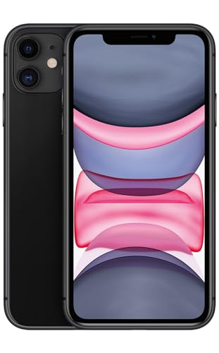 Apple iPhone 11, 64 Go, noir - Débloqué (renouvelé)