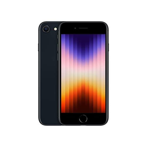 Apple iPhone SE 3e génération, 64 Go, minuit - Débloqué (renouvelé)