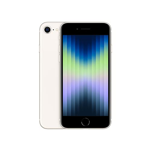 Apple iPhone SE 3. Generation, 64 GB, Starlight – entsperrt (Renewed Premium)
