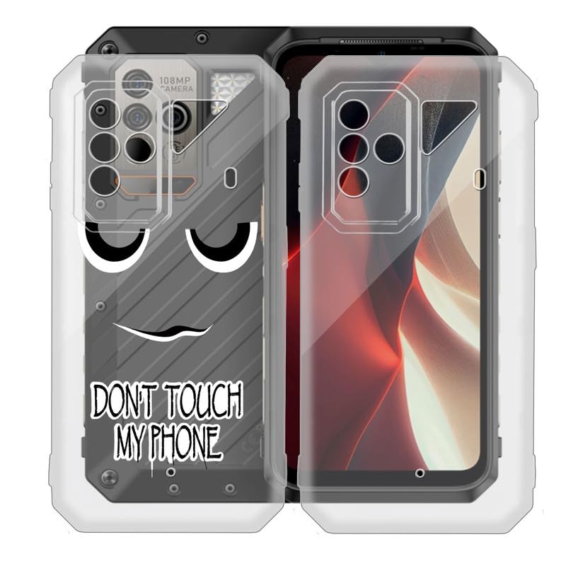 AQGGIIXY for Ulefone Power Armor 18 Ultra (6.58") Case, Soft Silicone Bumper Shell 2 Transparente Flexible Rubber Phone Protective Cases TPU Cover for Ulefone Power Armor 18 Ultra - DUO6