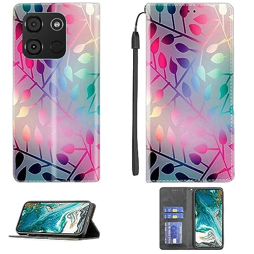Aroepurt Case for Itel A60 Case Compatible with Itel A60 Phone Case Cover PU Leather Kickstand Magnetic Wallet Case CPT15