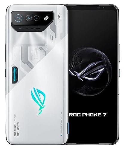 ASUS ROG Phone 7 5G Dual SIM 512GB 16GB RAM Factory Unlocked (GSM Only | No CDMA - not Compatible with Verizon/Sprint) Global Version - White