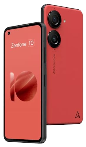 ASUS Zenfone 10 5G Dual 256GB 8GB RAM Unlocked (GSM Only | No CDMA - not Compatible with Verizon/Sprint) Global, NGP Wireless Charger Included – Red
