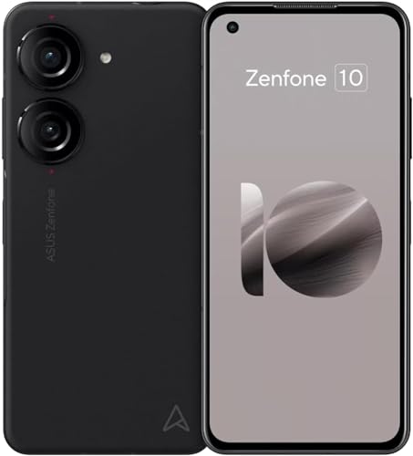 ASUS Zenfone 10 5G Çift 512 GB 16 GB RAM Kilitsiz (Yalnızca GSM | CDMA Yok - Verizon/Sprint ile Uyumlu Değil) Global, NGP Kablosuz Şarj Cihazı Dahil - Siyah
