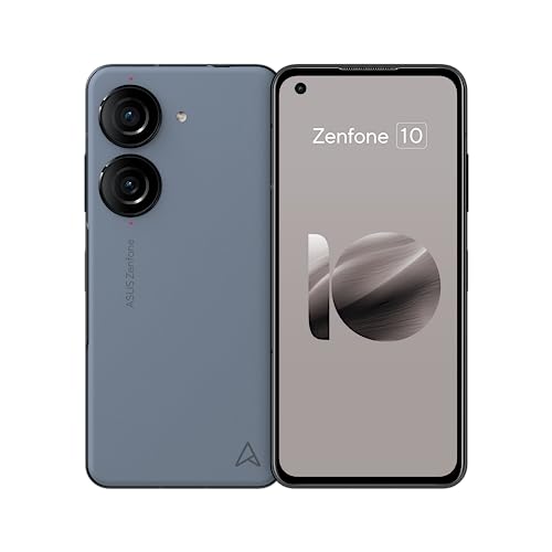ASUS Zenfone 10 5G (International Version) 256GB + 8GB RAM, 50MP Camera, Android Smartphone - GSM Unlocked (Starry Blue)