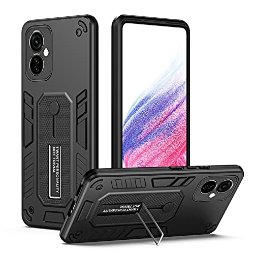 Back Case Cover Case for Tecno Camon 19/19 PRO, for Tecno Camon 19/19 PRO Case Heavy Duty Shock Absorption Full Body Protective Case TPU Rubber and Hard PC Phone Case Cover with Retractable hand strap