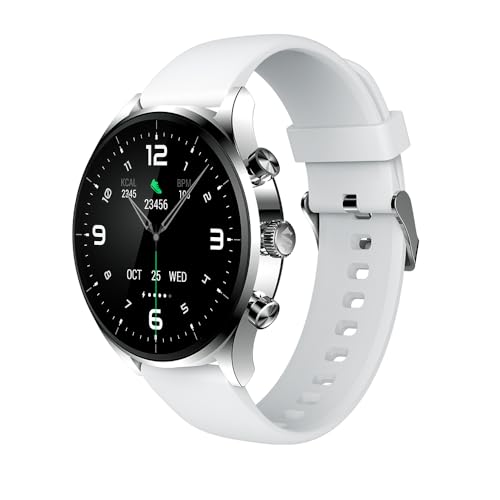 Black Shark S1 Classic Smartwatch, 1.43'' AMOLED Display, 12 Days Battery Life, 100+ Sports Mode, Bluetooth Calling, Gaming Health Monitoring Mode, IP68, Silver