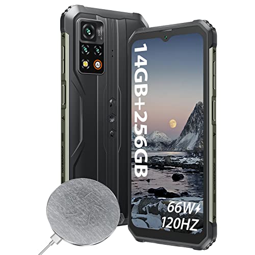 Blackview Rugged Phones Unlocked, BV9200 Android Phones(2023), 14GB+256GB/2TB Unlocked Cell Phone, 66W Fast+ 30W Wireless Charge, Octa-core Helio G96, 2.4K 120Hz Display, 50MP Camera, Android 12, NFC