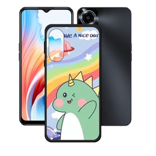BMPNLSZ TPU Cover for Oppo A2M, Black Flexible Silicone Slim fit Soft Shell Cute Back Case Bumper Rubber Protective Case for Oppo A2M (6,56") - KE27
