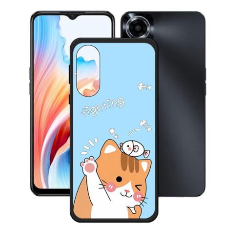 BMPNLSZ TPU Cover for Oppo A2M, Black Flexible Silicone Slim fit Soft Shell Cute Back Case Bumper Rubber Protective Case for Oppo A2M (6,56") - KE111