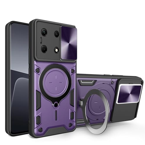 Case Compatible with Tecno Spark Go 2023 Case ,Case Compatible with Tecno Pop 7 pro ,With Slide Camera Lens Cover Case Compatible with Tecno Spark Go 2023 BF7n / Pop 7 pro BF7 BF7h Case Purple