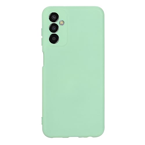 Case for Samsung Galaxy F13, Liquid Silicone Protective Phone Case for Samsung Galaxy F13 with Silicone Lanyard Green