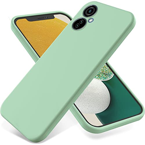 Case for Tecno Camon 19 Neo, Liquid Silicone Protective Phone Case for Tecno Camon 19 Neo with Silicone Lanyard, Slim Thin Soft Shockproof Cover for Tecno Camon 19 Neo Silicone Case Green