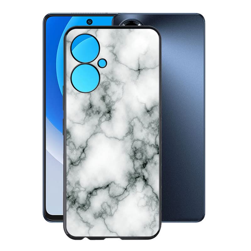 Case for Tecno Camon 19 Pro 5G, KJYF Shockproof Bumper Cover 360° Drop Protection Case Full Body Ultra-Thin Soft Silicone Phone Case for Tecno Camon 19 Pro 5G (6.8") - Marble