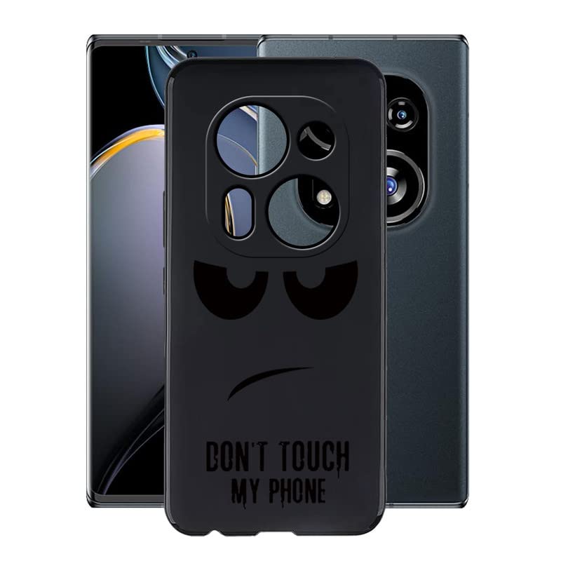 Case for Tecno Phantom X2, KJYF Shockproof Bumper Cover 360° Drop Protection Case Full Body Ultra-Thin Soft Silicone Fashion Phone Case for Tecno Phantom X2 (6.8") - Don't Touch