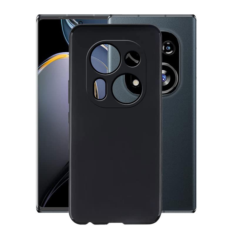 Case for Tecno Phantom X2 Pro, KJYF Shockproof Bumper Cover 360° Drop Protection Case Full Body Ultra-Thin Soft Silicone Fashion Phone Case for Tecno Phantom X2 Pro (6.8") - Black