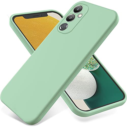 Case for Tecno Pova 4, Liquid Silicone Protective Phone Case for Tecno Pova 4 with Silicone Lanyard, Slim Thin Soft Shockproof Cover for Tecno Pova 4 Silicone Case Green