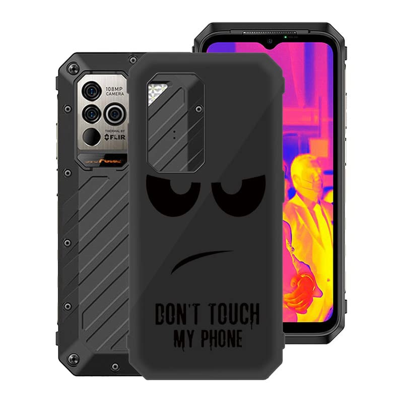 Case for Ulefone Power Armor 19, KJYF Shockproof Bumper Cover 360° Drop Protection Case Full Body Ultra-Thin Soft Silicone Fashion Phone Case for Ulefone Power Armor 19 (6.58") - Don't Touch