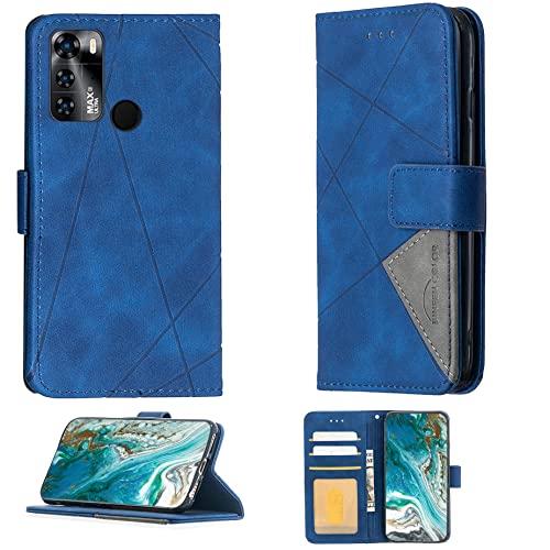 Case for Yezz Max 3 Ultra Case Compatible with Yezz Max 3 Ultra Phone Case Flip Stand Cover PU Leather Wallet Case Blue
