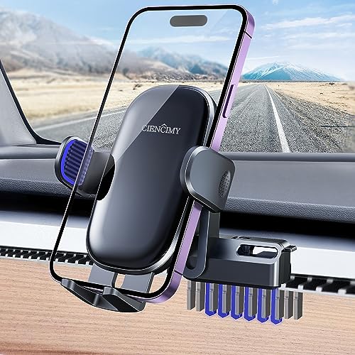 Ciencimy Tesla Phone Mount Designed for Model 3/Y, 【Military-Grade Protection & Super Stable Clip】 Easy Clamp Vent Tesla Phone Holder Fit for iPhone 15 14 13 12 Pro Plus Max Mini and All Phones