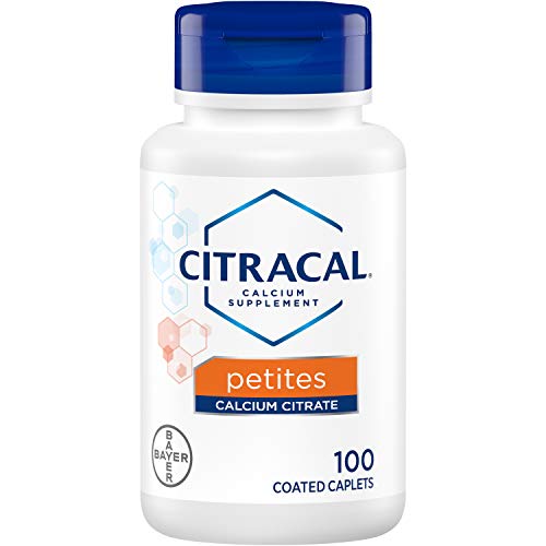 Citracal Petites, Highly Soluble, Easily Digested, 400 mg Calcium Citrate With 500 IU Vitamin D3, Bone Health Supplement for Adults, Relatively Small Easy-to-Swallow Caplets, 100 Count (Pack of 3)
