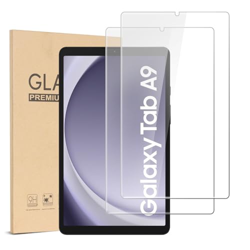 CoBak 2 Pack Screen Protector for Galaxy Tab A9 8.7 inch 2023,Tempered Glass with HD Clarity,Scratch Resistance and Bubble-Free Installation - Straight Edges