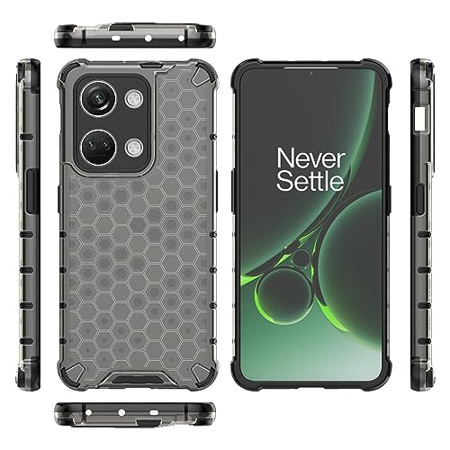 Compatible with OnePlus Nord 3 5G Case Cover,Compatible with OnePlus Ace 2V 5G PHP110 Case 2 in 1 Phone Case Cover Black
