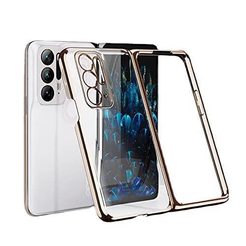 Compatible with Oppo Find N 7.1" 2021, Ultra Thin Plating Plastic Smooth Crystal Cover Anti-Scratch Shookproof Protection Case for OPPO Find N