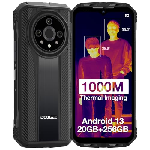 DOOGEE Rugged Smartphone Unlocked V31GT 5G Wi-Fi 6,20GB+256GB Rugged Phone with 50MP Camera,Android 13 Cell Phone,10800mAh, 6.6" FHD Waterproof Mobile Phone Unlocked Dual Sim OTG NFC
