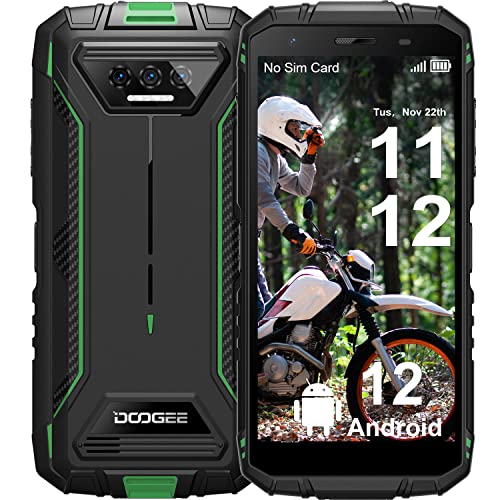 DOOGEE S41 PRO Rugged Smartphone 2023, NFC 6300mAh Battery 4G Dual Sim Rugged Phone Android 12, 7GB+64GB SD 1TB, 5.5" HD Screen, IP68 Waterproof Outdoor Military Grade Cell Phone, GPS
