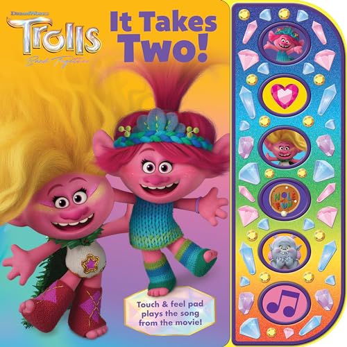 DreamWorks Trolls Band Together - It Takes Two! 6-Button Interactive Sparkle Sound Book - PI Kids