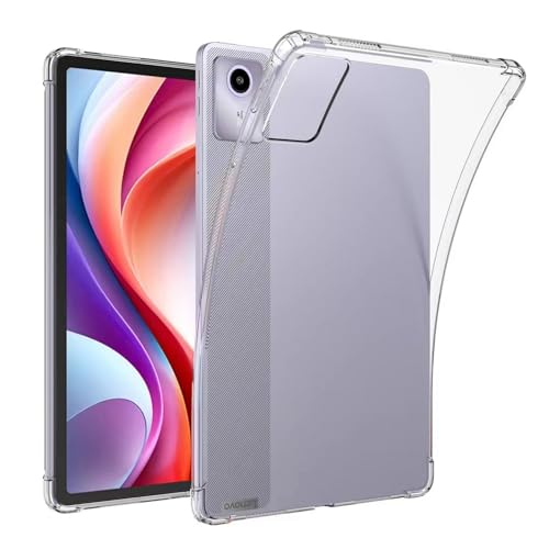 DWaybox Case for Lenovo Tab M11/Lenovo Xiaoxin Pad 2024 11.0 inch TB330FU, Shockproof Impact Resistant Flexible Cover, Anti-Scratch Transparent Clear TPU Protective Shell -Clear