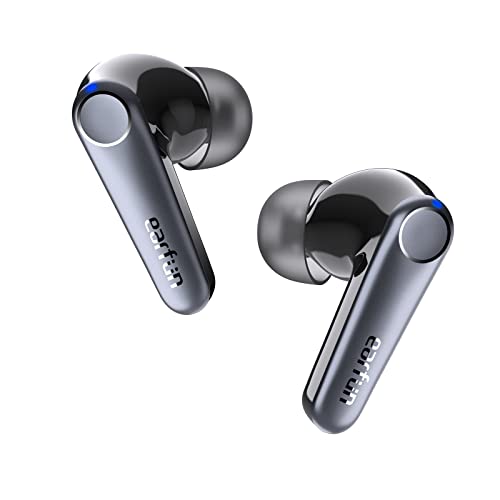 EarFun Air Pro 3 Noise Cancelling Earbuds, Qualcomm® aptX™ Adaptive Sound, 6 Mics CVC 8.0 ENC, Bluetooth 5.3 Earbuds, Multipoint Connection, 45H Playtime, App Customize EQ, Wireless Charging