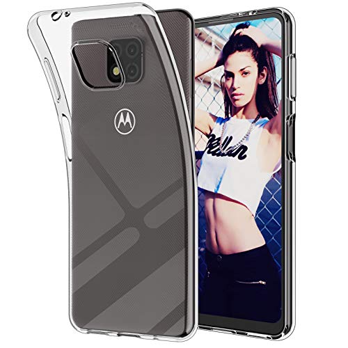 EGALO Moto G Power Case (2021) Clear, Slim Thin Silicone Soft Skin Flexible TPU Gel Rubber Shockproof Anti-Scratch Lightweight Protective Cases Cover for Motorola Moto G Power 2021,Crystal Clear