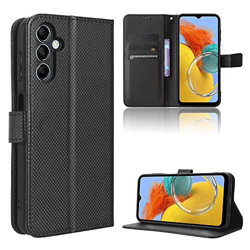 Elubugod Case for Samsung Galaxy M54 5G Leather Case Cover,PU Leather flip Cover Case for Samsung SM-M546B/DS Galaxy M54 5G / SM-M546B / Galaxy F54 SM-E546B/DS Case Cover Black