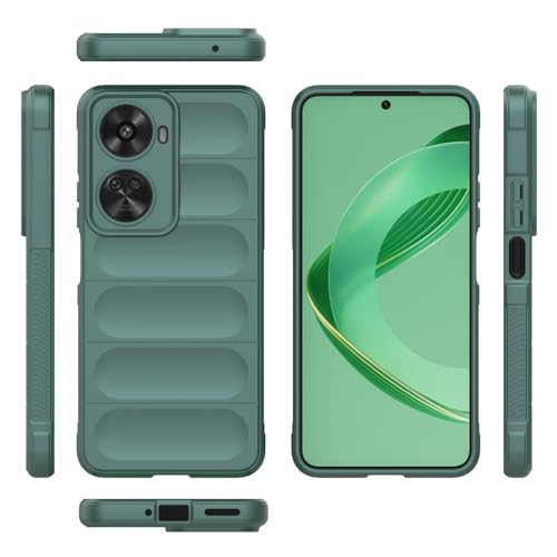 Elubugod Compatible with Huawei nova 11 SE Case Cover,TPU Mobile Phone Soft Compatible with Huawei nova 11 SE 4G BON-AL00 Case Cover Green