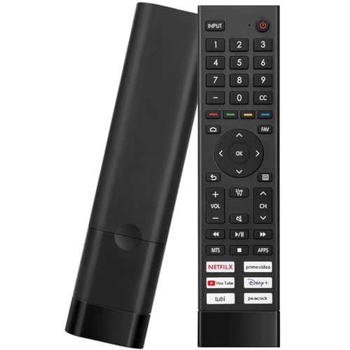 ERF3J80H Universal Remote Control Replacement for Hisense Smart TV 43A6G 50A6G 50U6G 50U68G 55U6G 55A6G 55U68G 60A6G 65U68G 65A6G 65U6G 70A6G 75A6G 75U6G 75U68G -Upgraded Version -No VoiceFunction