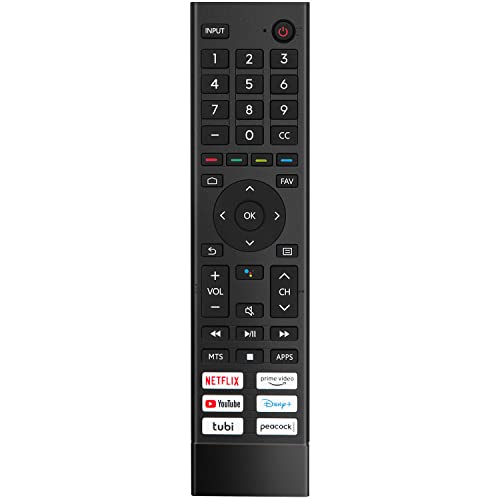 ERF3J80H Upgraded Replacement Remote Fit for All Hisense 4K UHD Android Smart TV 75A6G 70A6G 65A6G 60A6G 55A6G 50A6G 43A6G 55U68G 65U68G 55U6G 50U6G 65U6G 75U6G 50U68G