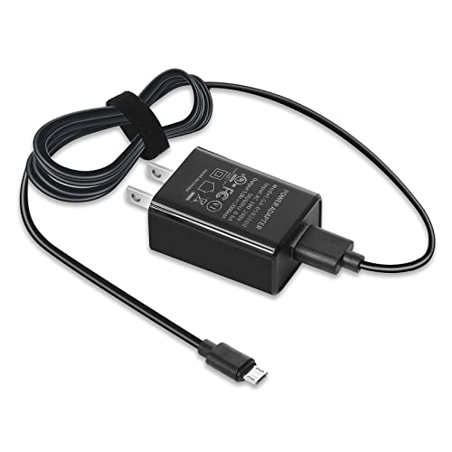 Fast Charger with 6.6Ft USB Type-C&Micro USB Cable,AC Adapter,2A Rapid Charger for All New All-New Fire 7 HD 8 10 Plus Tablet, Kids Pro, Kids Edition, Fire HD HDX 7” 8.9” Phone